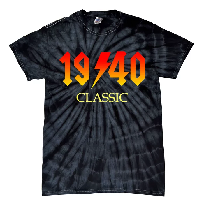 1940 Classic Rock 80th Birthday Tie-Dye T-Shirt