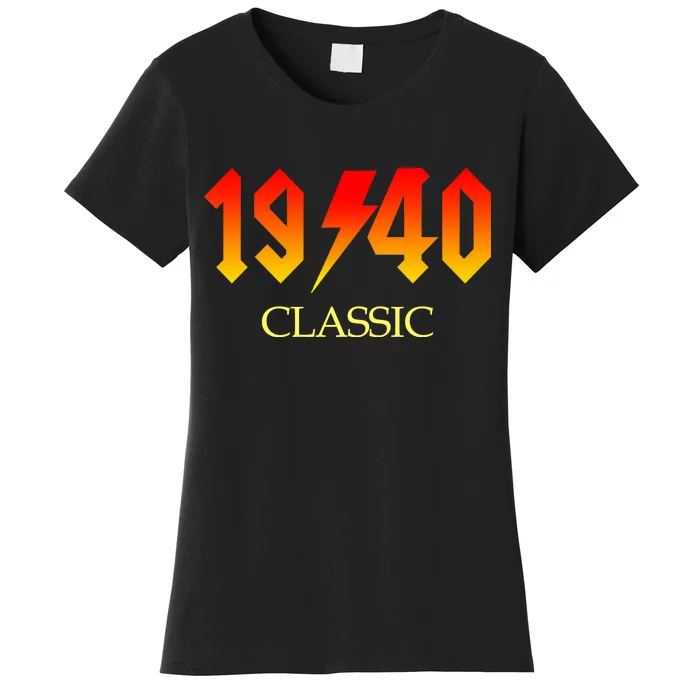 1940 Classic Rock 80th Birthday Women's T-Shirt