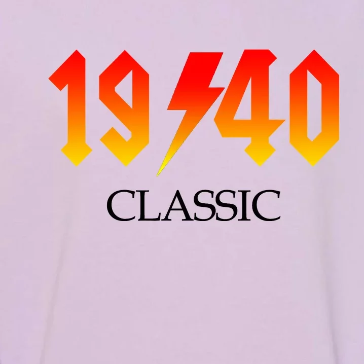 1940 Classic Rock 80th Birthday Garment-Dyed Sweatshirt