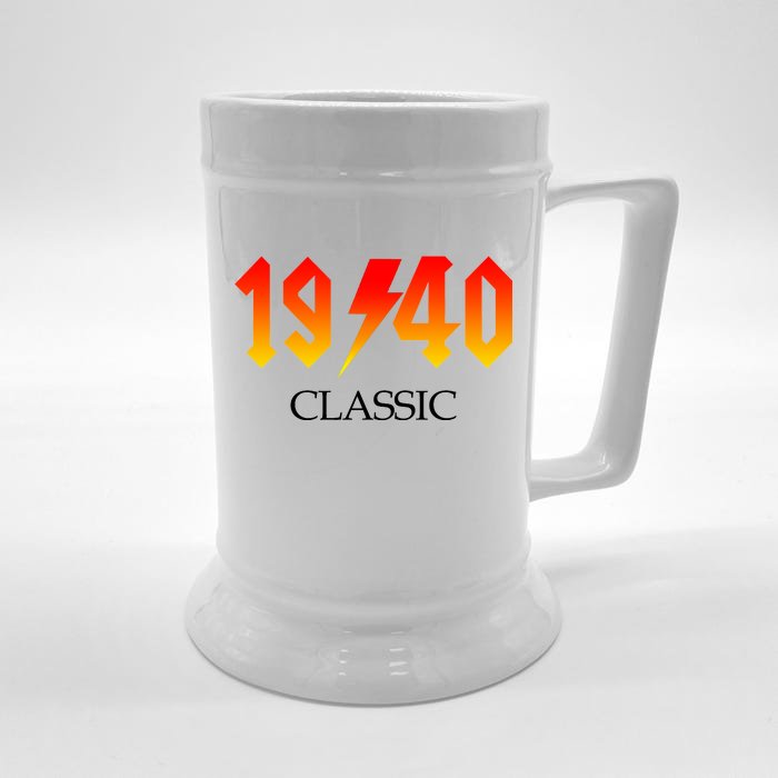 1940 Classic Rock 80th Birthday Front & Back Beer Stein