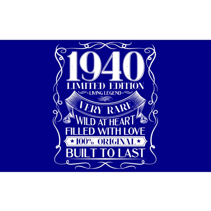 1940 Rare Limited Edition Legend 80th Birthday Bumper Sticker