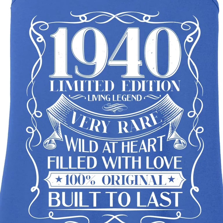 1940 Rare Limited Edition Legend 80th Birthday Ladies Essential Tank