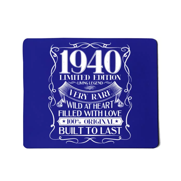 1940 Rare Limited Edition Legend 80th Birthday Mousepad