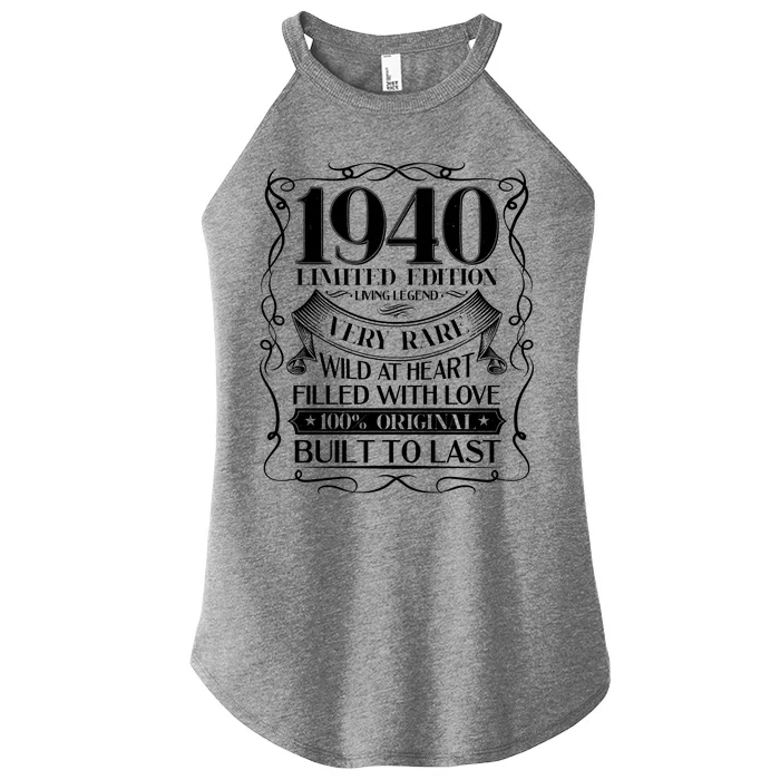 1940 Rare Limited Edition Legend 80th Birthday Women’s Perfect Tri Rocker Tank