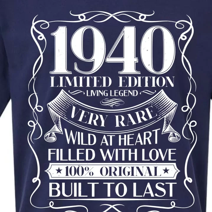 1940 Rare Limited Edition Legend 80th Birthday Sueded Cloud Jersey T-Shirt