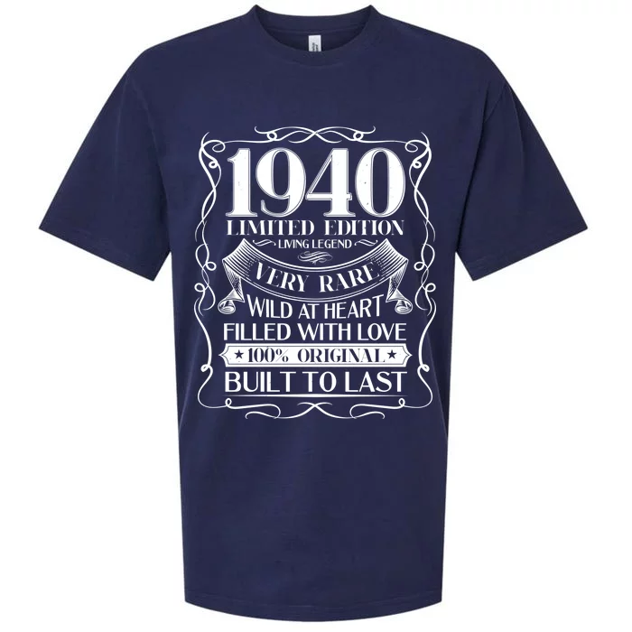 1940 Rare Limited Edition Legend 80th Birthday Sueded Cloud Jersey T-Shirt