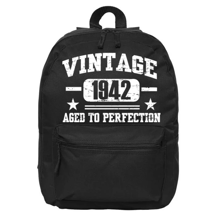 1942 Vintage Aged To Perfection Birthday Gift 16 in Basic Backpack