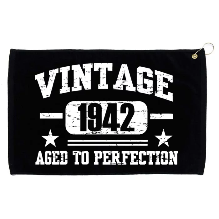 1942 Vintage Aged To Perfection Birthday Gift Grommeted Golf Towel