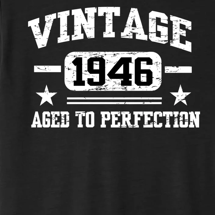 1946 Vintage Aged To Perfection Birthday Gift ChromaSoft Performance T-Shirt