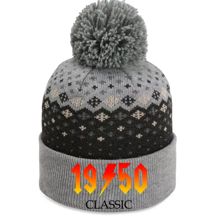 1950 Classic Rock 70th Birthday The Baniff Cuffed Pom Beanie