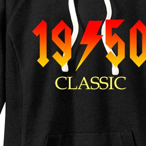 1950 Classic Rock 70th Birthday Women's Fleece Hoodie