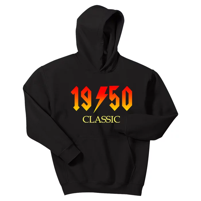 1950 Classic Rock 70th Birthday Kids Hoodie