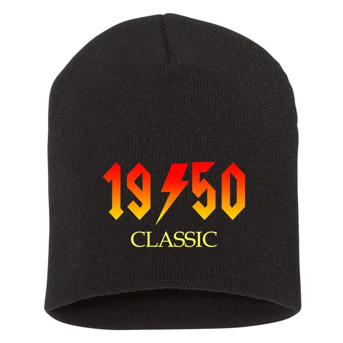 1950 Classic Rock 70th Birthday Short Acrylic Beanie