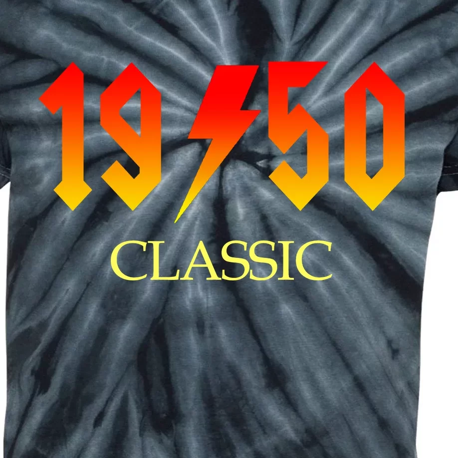 1950 Classic Rock 70th Birthday Kids Tie-Dye T-Shirt