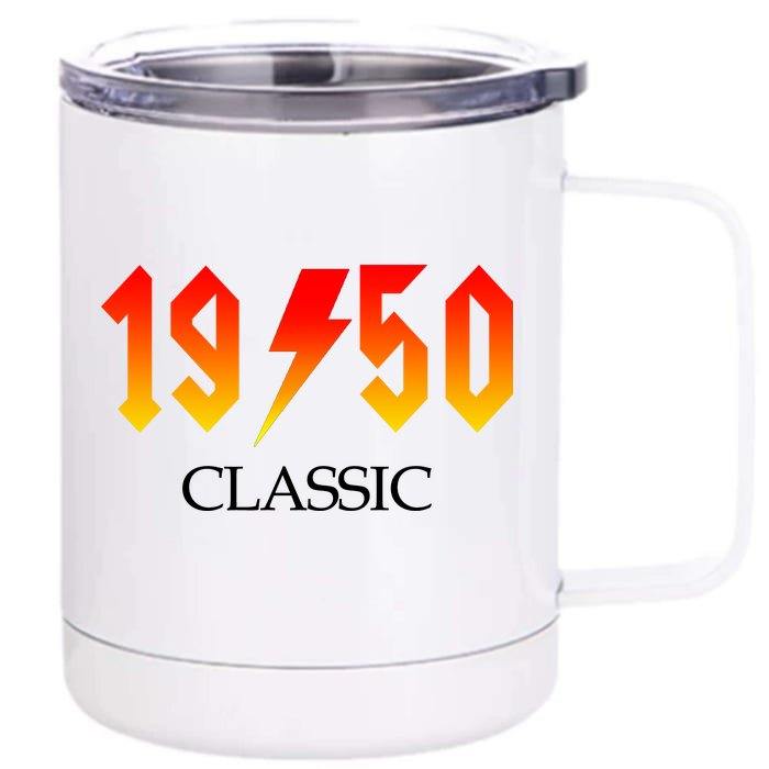 1950 Classic Rock 70th Birthday Front & Back 12oz Stainless Steel Tumbler Cup