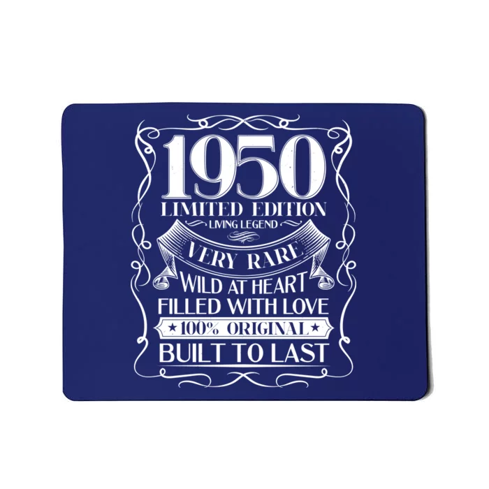 1950 Rare Limited Edition Legend 70th Birthday Mousepad