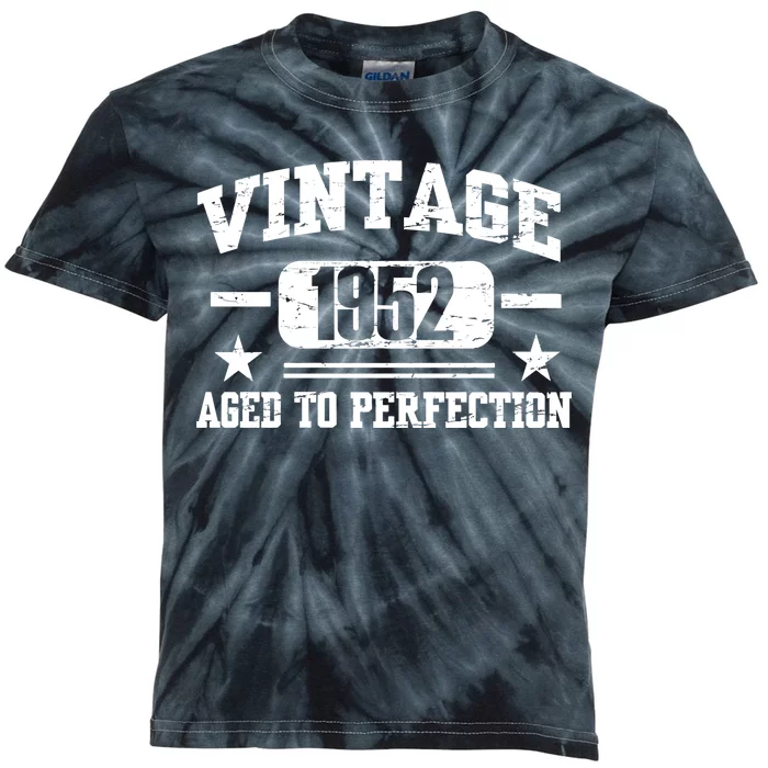 1952 Vintage Aged To Perfection Birthday Gift Kids Tie-Dye T-Shirt