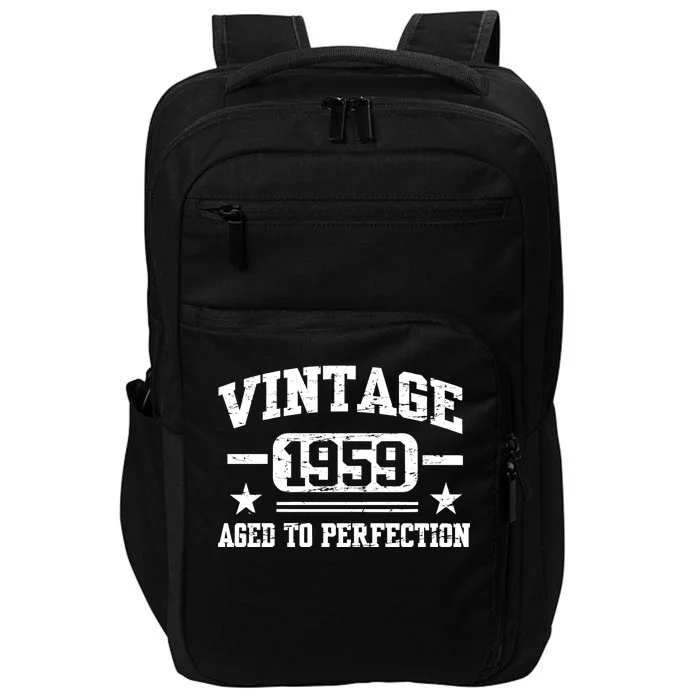 1959 Vintage Aged To Perfection Birthday Gift Impact Tech Backpack