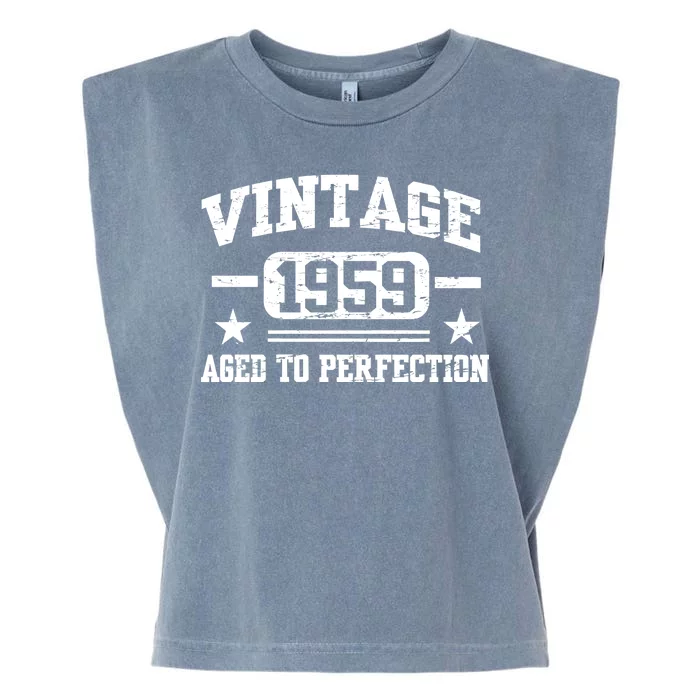 1959 Vintage Aged To Perfection Birthday Gift Garment-Dyed Women's Muscle Tee