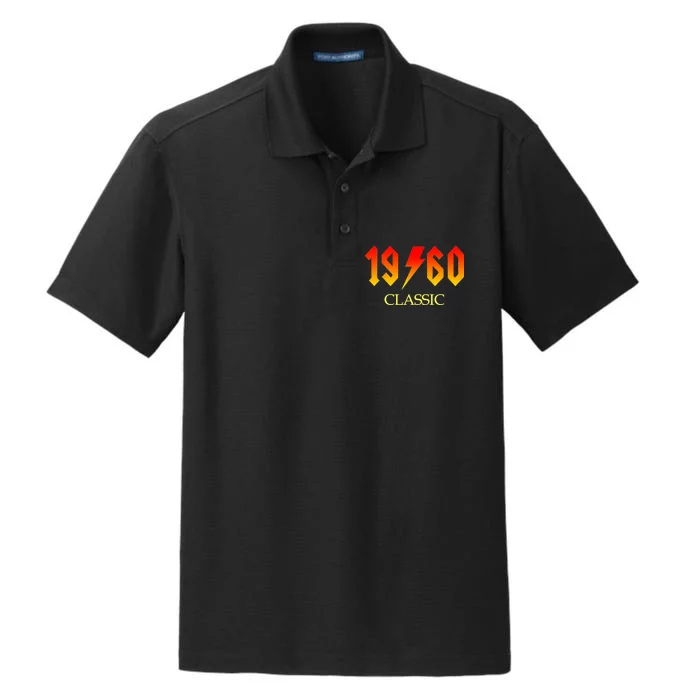 1960 Classic Rock 60th Birthday Dry Zone Grid Performance Polo