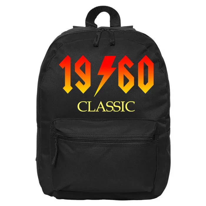 1960 Classic Rock 60th Birthday 16 in Basic Backpack