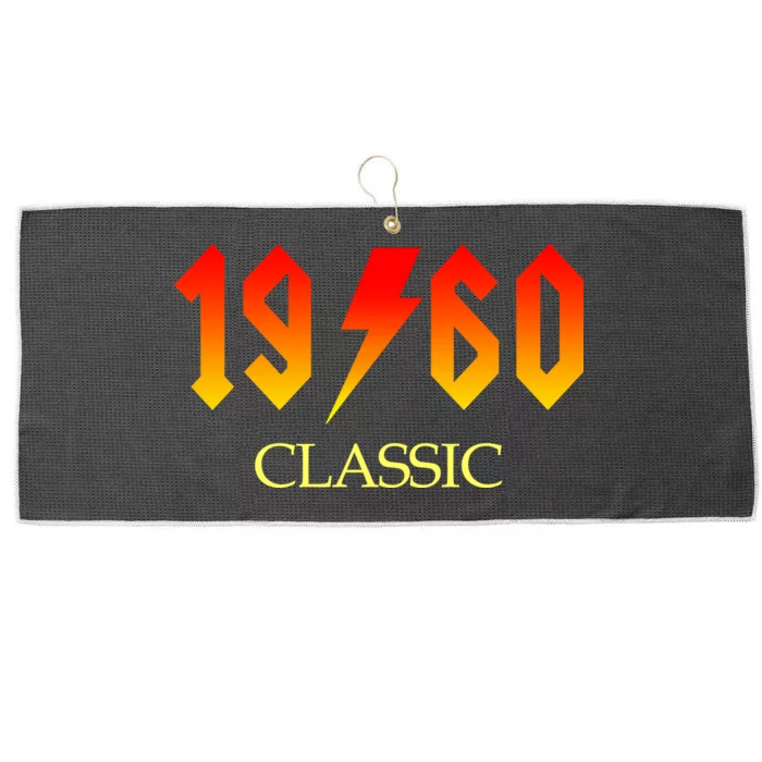 1960 Classic Rock 60th Birthday Large Microfiber Waffle Golf Towel