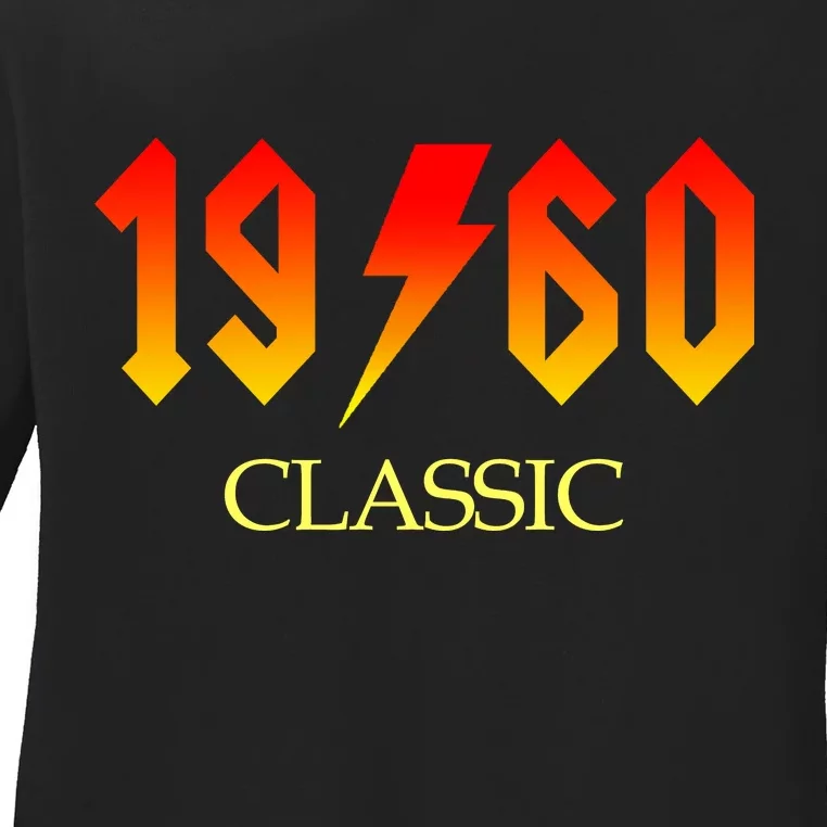 1960 Classic Rock 60th Birthday Ladies Long Sleeve Shirt