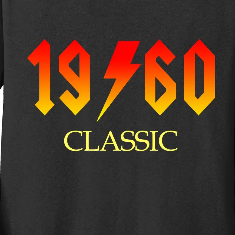 1960 Classic Rock 60th Birthday Kids Long Sleeve Shirt