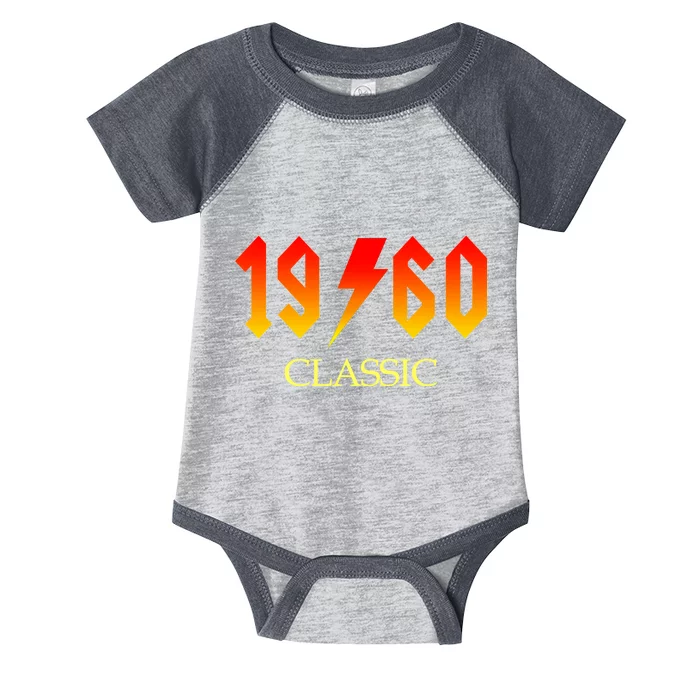 1960 Classic Rock 60th Birthday Infant Baby Jersey Bodysuit