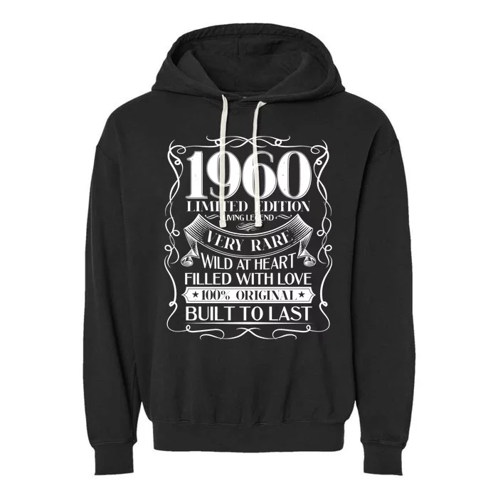 1960 Rare Limited Edition Legend 60th Birthday Garment-Dyed Fleece Hoodie