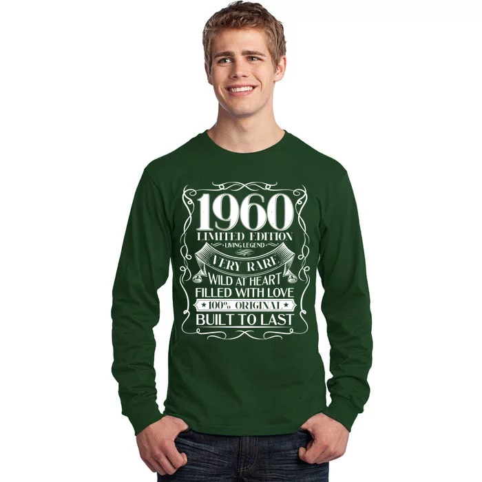 1960 Rare Limited Edition Legend 60th Birthday Tall Long Sleeve T-Shirt