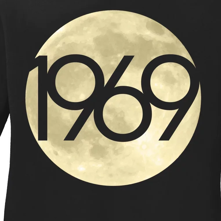 1969 Moon Landing Apollo 11 50th Anniversary Ladies Long Sleeve Shirt