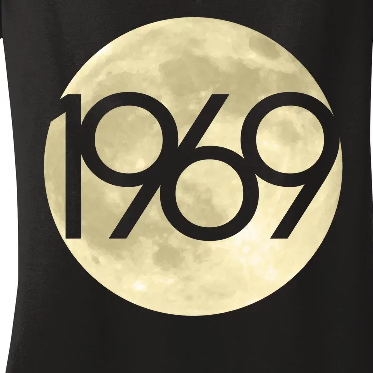 1969 Moon Landing Apollo 11 50th Anniversary Women's V-Neck T-Shirt