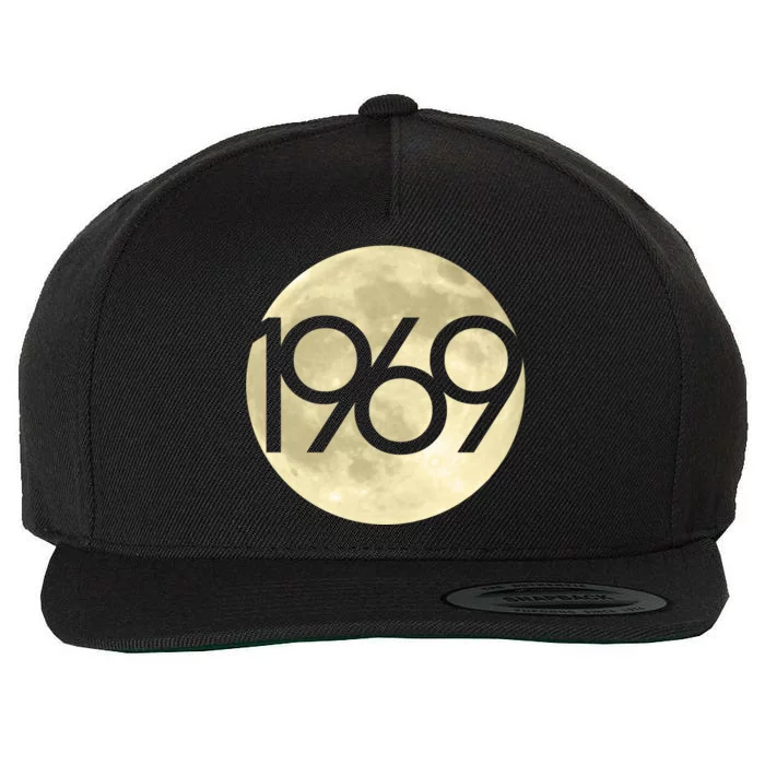 1969 Moon Landing Apollo 11 50th Anniversary Wool Snapback Cap