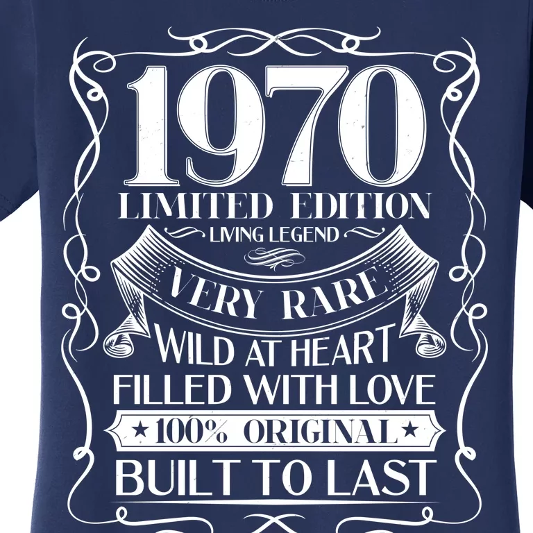 1970 Rare Limited Edition Legend 50th Birthday Women's T-Shirt