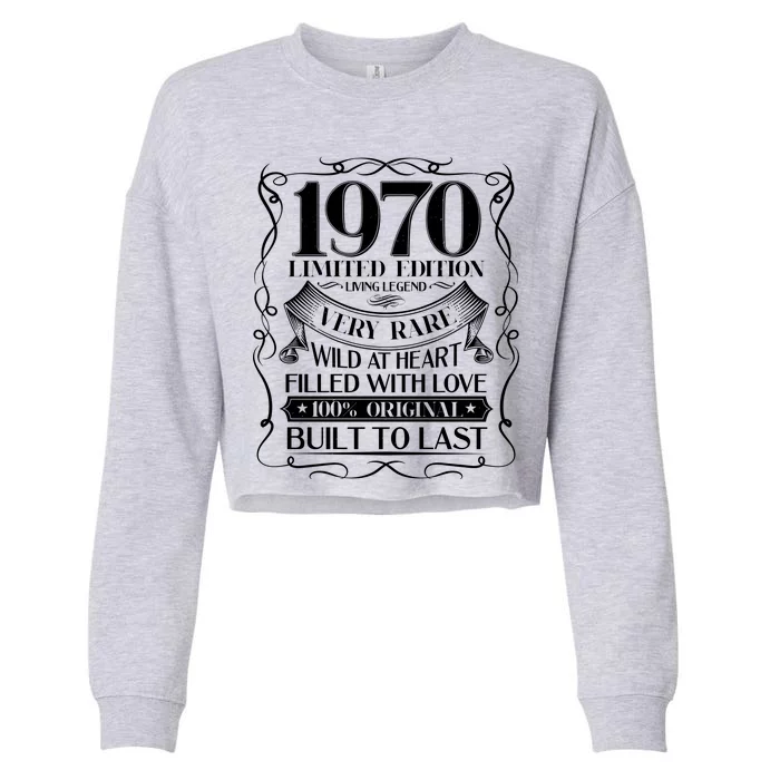 1970 Rare Limited Edition Legend 50th Birthday Cropped Pullover Crew