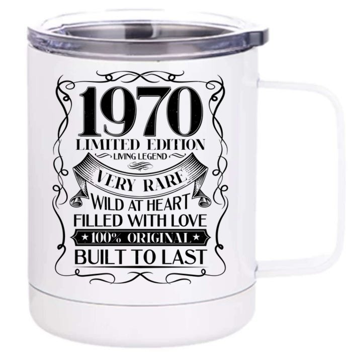 1970 Rare Limited Edition Legend 50th Birthday Front & Back 12oz Stainless Steel Tumbler Cup