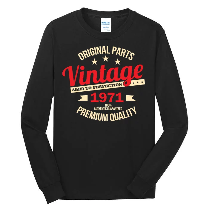 1971 Original Parts Vintage 50th Birthday Tall Long Sleeve T-Shirt