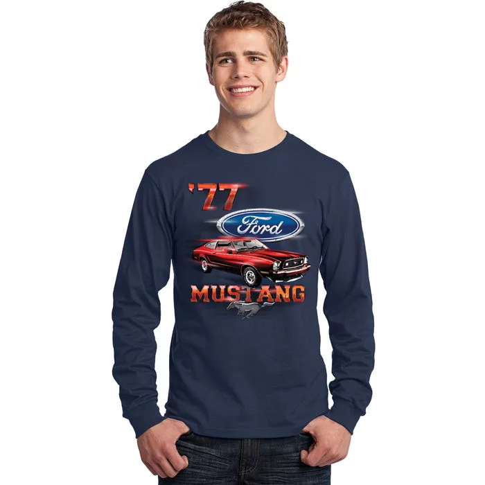 1977 Mustang Tall Long Sleeve T-Shirt