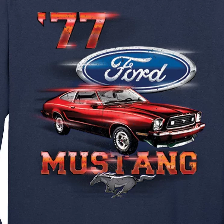 1977 Mustang Tall Long Sleeve T-Shirt