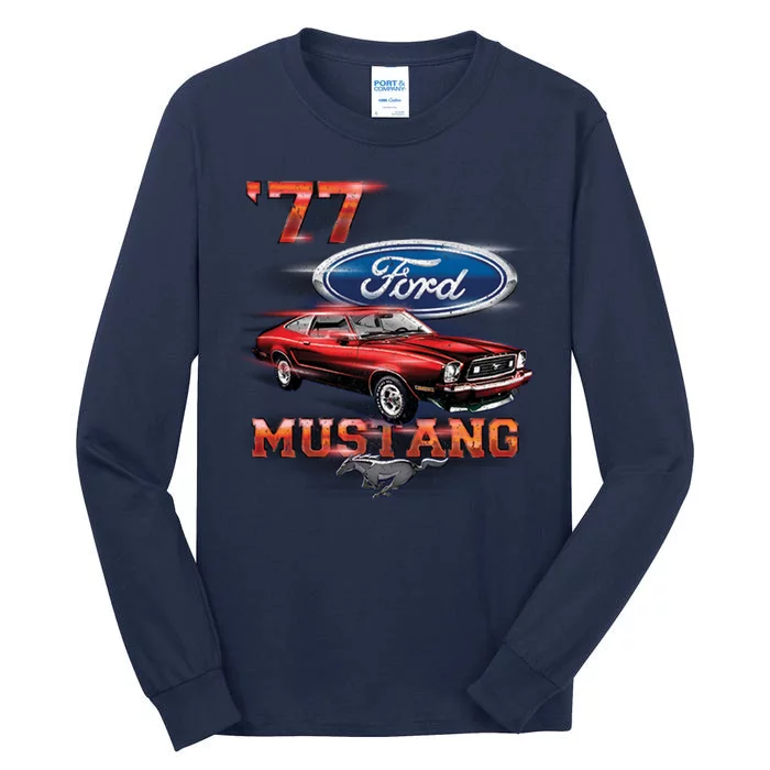 1977 Mustang Tall Long Sleeve T-Shirt