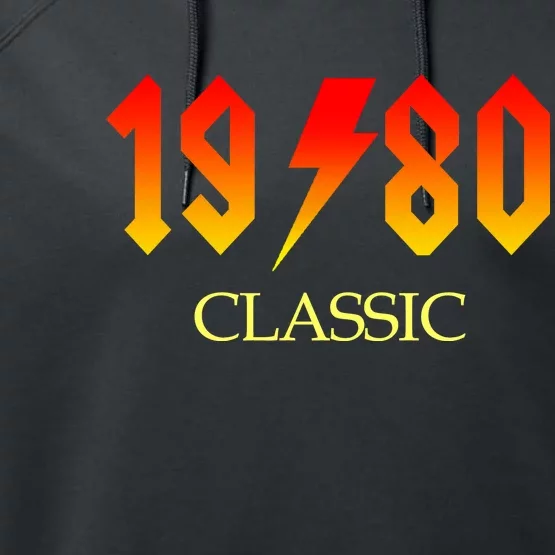 1980 Classic Rock 40th Birthday Performance Fleece Hoodie