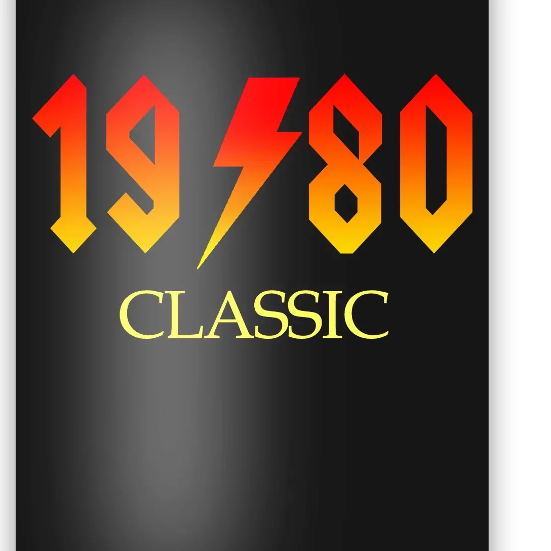 1980 Classic Rock 40th Birthday Poster