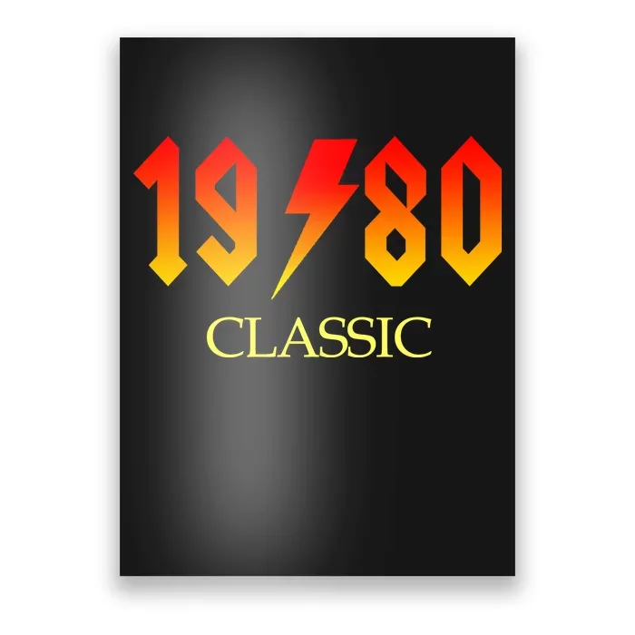 1980 Classic Rock 40th Birthday Poster