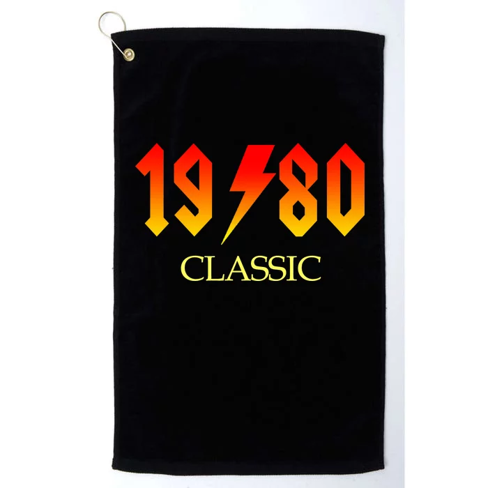 1980 Classic Rock 40th Birthday Platinum Collection Golf Towel