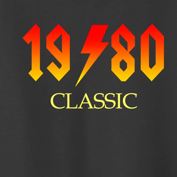 1980 Classic Rock 40th Birthday Toddler T-Shirt