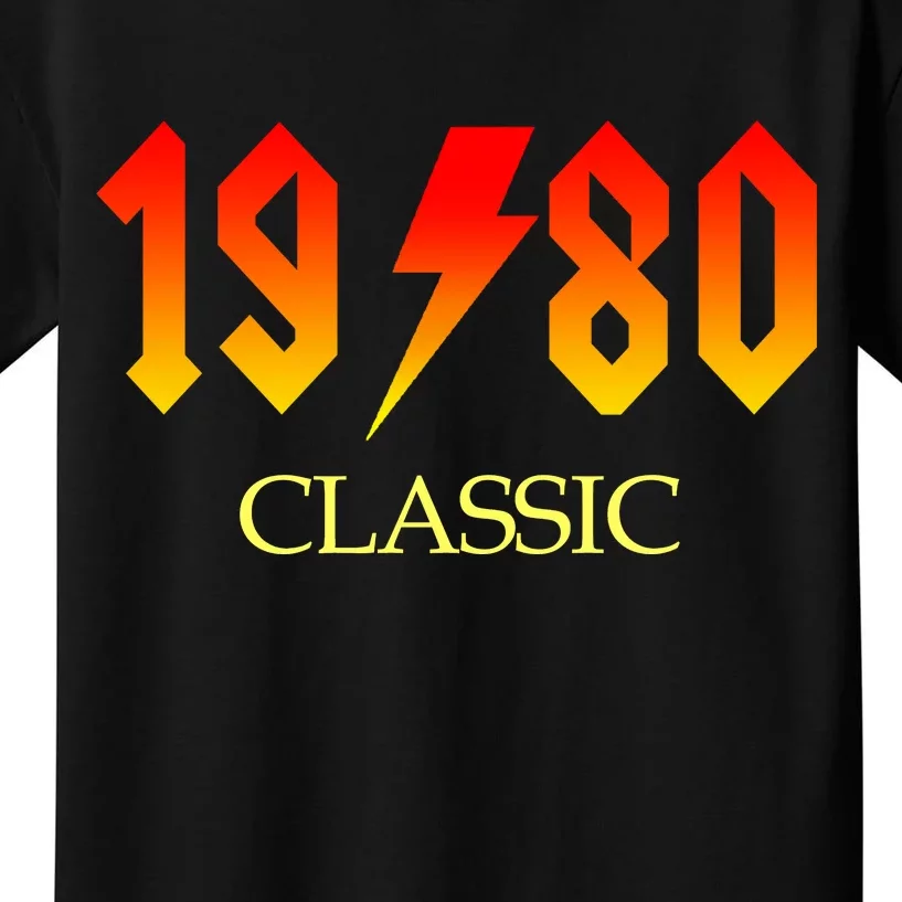 1980 Classic Rock 40th Birthday Kids T-Shirt