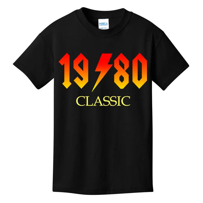 1980 Classic Rock 40th Birthday Kids T-Shirt