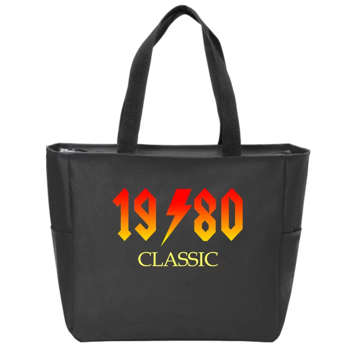 1980 Classic Rock 40th Birthday Zip Tote Bag