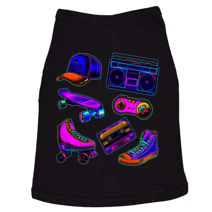 1980 Eighties Old School Retro Neon Doggie Tank